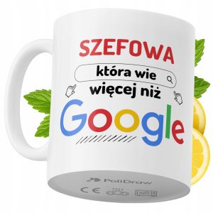 Kubek Dla Szefowej na Prezent z Nadrukiem ze Zdjęciem 330 ml PoliDraw 968254 Kubek Dla Szefowej na Prezent z Nadrukiem ze Zdjęciem 330 ml PoliDraw 968254