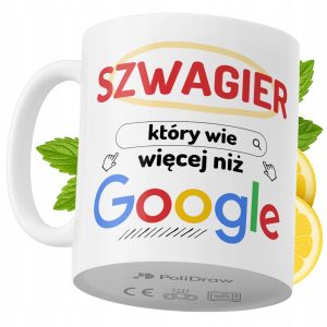 Kubek Dla Szwagra na Prezent z Nadrukiem ze Zdjęciem 330 ml PoliDraw 968208