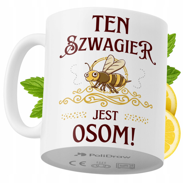 Kubek Dla Szwagra na Prezent z Nadrukiem ze Zdjęciem 330 ml PoliDraw 968435