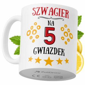 Kubek Dla Szwagra na Prezent z Nadrukiem ze Zdjęciem 330 ml PoliDraw 967486