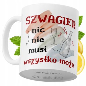 Kubek Dla Szwagra na Prezent z Nadrukiem ze Zdjęciem 330 ml PoliDraw 968969