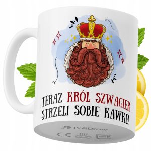 Kubek Dla Szwagra na Prezent z Nadrukiem ze Zdjęciem 330 ml PoliDraw 968999