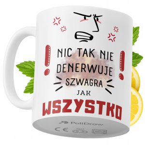 Kubek Dla Szwagra na Prezent z Nadrukiem ze Zdjęciem 330 ml PoliDraw 969043