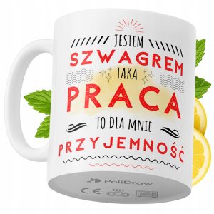 Kubek Dla Szwagra na Prezent z Nadrukiem ze Zdjęciem 330 ml PoliDraw 967868