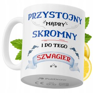 Kubek Dla Szwagra na Prezent z Nadrukiem ze Zdjęciem 330 ml PoliDraw 967961