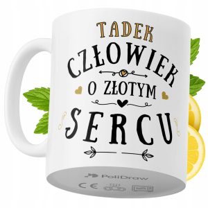 Kubek Dla Tadka na Prezent z Nadrukiem ze Zdjęciem 330 ml PoliDraw 969189 Kubek Dla Tadka na Prezent z Nadrukiem ze Zdjęciem 330 ml PoliDraw 969189