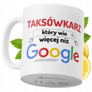 Kubek Dla Taksówkarza na Prezent z Nadrukiem ze Zdjęciem 330 ml PoliDraw 969293 Kubek Dla Taksówkarza na Prezent z Nadrukiem ze Zdjęciem 330 ml PoliDraw 969293