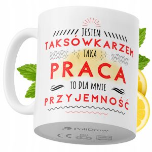 Kubek Dla Taksówkarza na Prezent z Nadrukiem ze Zdjęciem 330 ml PoliDraw 968087 Kubek Dla Taksówkarza na Prezent z Nadrukiem ze Zdjęciem 330 ml PoliDraw 968087