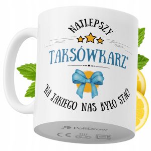 Kubek Dla Taksówkarza na Prezent z Nadrukiem ze Zdjęciem 330 ml PoliDraw 967684 Kubek Dla Taksówkarza na Prezent z Nadrukiem ze Zdjęciem 330 ml PoliDraw 967684