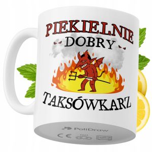 Kubek Dla Taksówkarza na Prezent z Nadrukiem ze Zdjęciem 330 ml PoliDraw 968464 Kubek Dla Taksówkarza na Prezent z Nadrukiem ze Zdjęciem 330 ml PoliDraw 968464