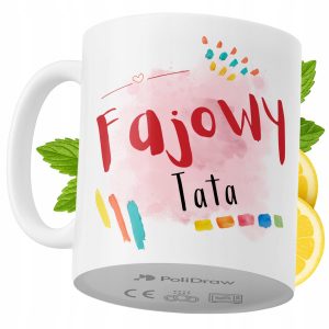 Kubek Dla Taty na Prezent z Nadrukiem ze Zdjęciem 330 ml PoliDraw 967799
