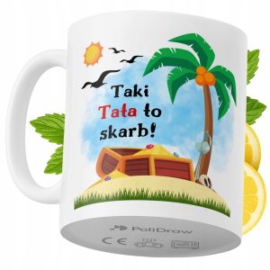 Kubek Dla Taty na Prezent z Nadrukiem ze Zdjęciem 330 ml PoliDraw 967431