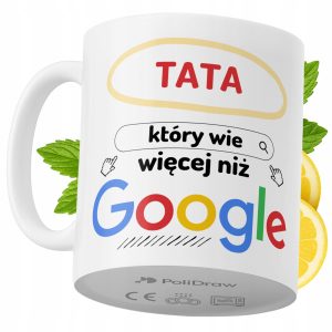 Kubek Dla Taty na Prezent z Nadrukiem ze Zdjęciem 330 ml PoliDraw 969081