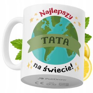 Kubek Dla Taty na Prezent z Nadrukiem ze Zdjęciem 330 ml PoliDraw 967330