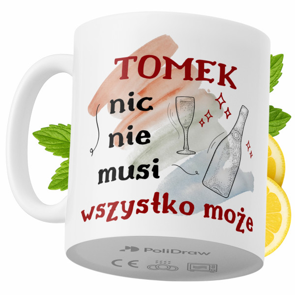 Kubek Dla Tomka na Prezent z Nadrukiem ze Zdjęciem 330 ml PoliDraw 967646