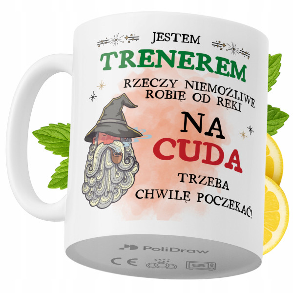 Kubek Dla Trenera na Prezent z Nadrukiem ze Zdjęciem 330 ml PoliDraw 967687