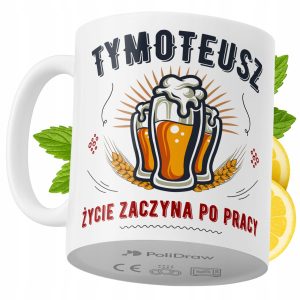 Kubek Dla Tymoteusza na Prezent z Nadrukiem ze Zdjęciem 330 ml PoliDraw 969334