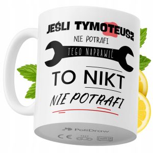 Kubek Dla Tymoteusza na Prezent z Nadrukiem ze Zdjęciem 330 ml PoliDraw 967448
