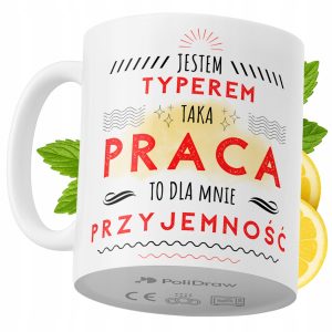 Kubek Dla Typera na Prezent z Nadrukiem ze Zdjęciem 330 ml PoliDraw 969232 Kubek Dla Typera na Prezent z Nadrukiem ze Zdjęciem 330 ml PoliDraw 969232