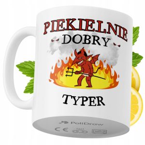 Kubek Dla Typera na Prezent z Nadrukiem ze Zdjęciem 330 ml PoliDraw 968564 Kubek Dla Typera na Prezent z Nadrukiem ze Zdjęciem 330 ml PoliDraw 968564