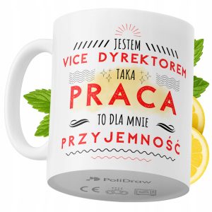 Kubek Dla Vice Dyrektora na Prezent z Nadrukiem ze Zdjęciem 330 ml PoliDraw 968126