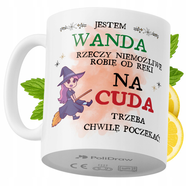 Kubek Dla Wandy na Prezent z Nadrukiem ze Zdjęciem 330 ml PoliDraw 968410