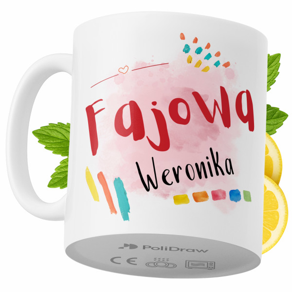 Kubek Dla Weroniki na Prezent z Nadrukiem ze Zdjęciem 330 ml PoliDraw 969353