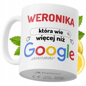 Kubek Dla Weroniki na Prezent z Nadrukiem ze Zdjęciem 330 ml PoliDraw 968222 Kubek Dla Weroniki na Prezent z Nadrukiem ze Zdjęciem 330 ml PoliDraw 968222