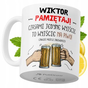 Kubek Dla Wiktora na Prezent z Nadrukiem ze Zdjęciem 330 ml PoliDraw 969265 Kubek Dla Wiktora na Prezent z Nadrukiem ze Zdjęciem 330 ml PoliDraw 969265