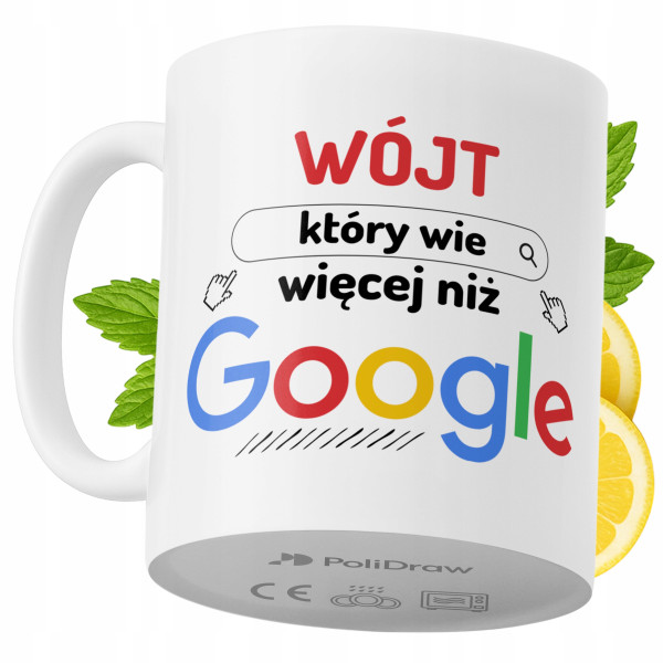 Kubek Dla Wójta na Prezent z Nadrukiem ze Zdjęciem 330 ml PoliDraw 968303