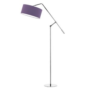 LIBERIA lampa minimalistyczna regulowana do sypialni Srebrny/ Fioletowy 900532