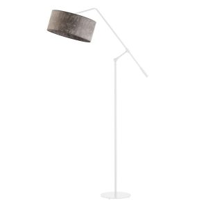 LIBERIA lampa podłogowa do salonu Biały/ Szary Melanż (Beton) 900525