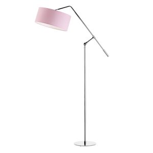 LIBERIA lampa podłogowa glamour regulowana Srebrny/ Jasny Różowy 900518 LIBERIA lampa podłogowa glamour regulowana Srebrny/ Jasny Różowy 900518