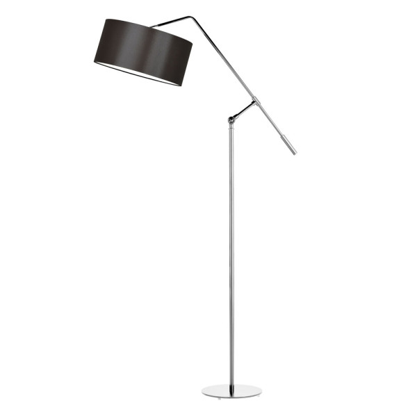 LIBERIA lampa podłogowa klasyczna regulowana do salonu Srebrny/ Brązowy 916475