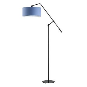 LIBERIA lampa podłogowa loft regulowana do pokoju dziecka Czarny/ Niebieski 900537 LIBERIA lampa podłogowa loft regulowana do pokoju dziecka Czarny/ Niebieski 900537