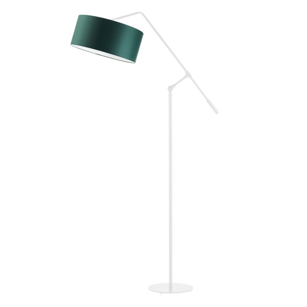 LIBERIA lampa podłogowa loft regulowana do salonu Biały/ Zieleń Butelkowa 900551