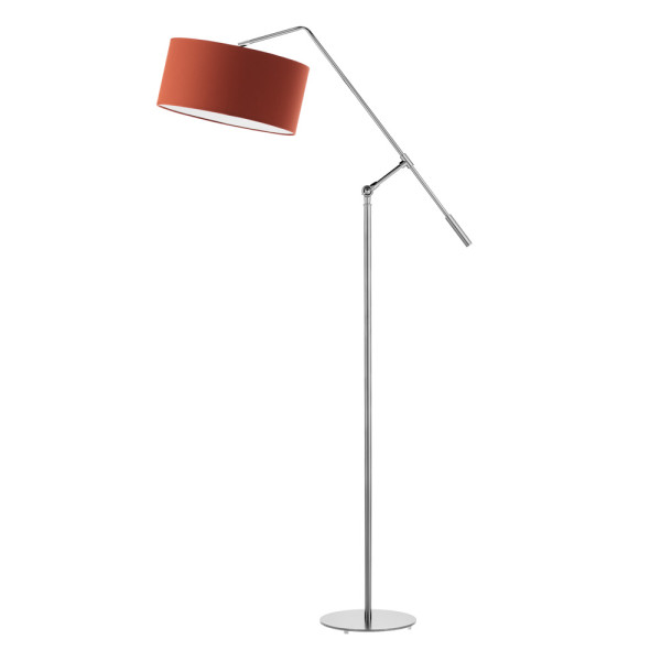 LIBERIA lampa podłogowa loft regulowana do salonu Srebrny/ Rdzawy 900547