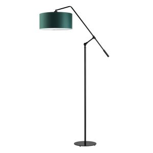 LIBERIA lampa podłogowa regulowana do salonu Czarny/ Zieleń Butelkowa 900526 LIBERIA lampa podłogowa regulowana do salonu Czarny/ Zieleń Butelkowa 900526