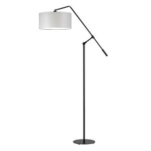 LIBERIA lampa podłogowa skandynawska do sypialni Czarny/ Jasny Szary 900534 LIBERIA lampa podłogowa skandynawska do sypialni Czarny/ Jasny Szary 900534