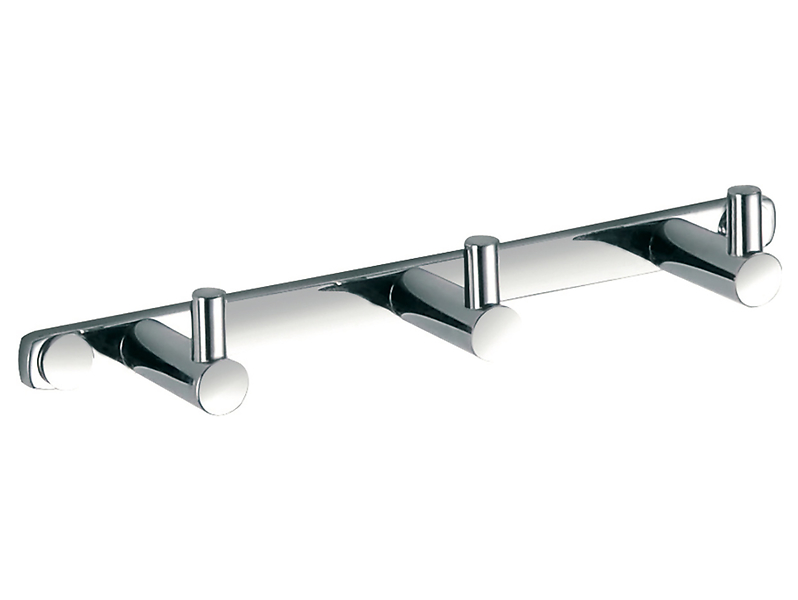 Listwa łazienkowa 3 haczyki chrom Stella 75146