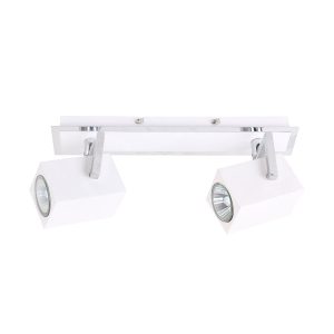 Listwa sufitowa biała chromowana MATEO 2xGU10x35W IP20 Italux 908981 Listwa sufitowa biała chromowana MATEO 2xGU10x35W IP20 Italux 908981
