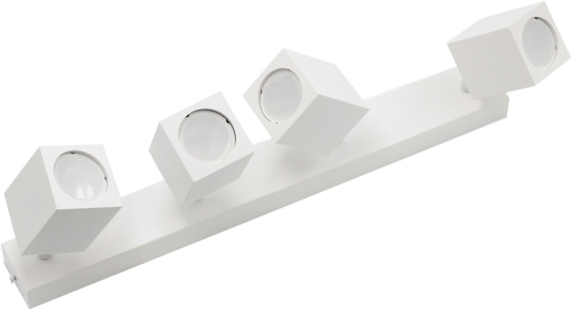 Listwa sufitowa biała Quantus 4xGU10x40W wym:15x50x6cm IP20 IdeaLED 909153