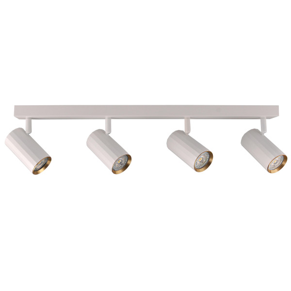 Listwa sufitowa biało-złota NICEA 4xGU10x10W wym:10x59,5x5,5cm IP20 Polux 908676