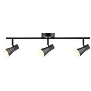 Listwa sufitowa czarna BERG LED 12,6W biały ciepły IP20 Polux 905067
