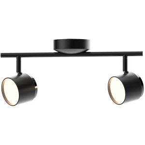 Listwa sufitowa czarna-chromowana KUBIK LED 8.4W biały ciepły IP20 Polux 905016