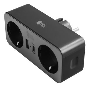 Listwa zasilająca 2xAC 1xUSB 1xUSB-C SPS-PS01B 1049640 Listwa zasilająca 2xAC 1xUSB 1xUSB-C SPS-PS01B 1049640