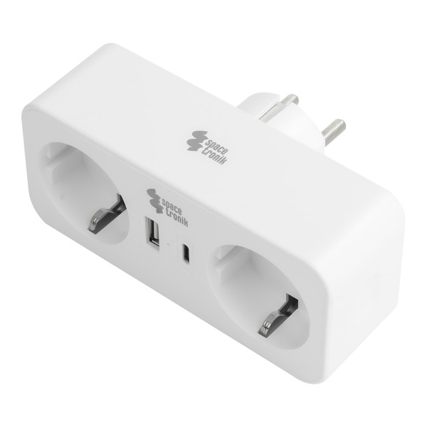 Listwa zasilająca 2xAC 1xUSB 1xUSB-C SPS-PS01W 1049642