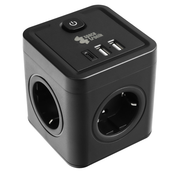 Listwa zasilająca 4xAC 2xUSB 1xUSB-C SPS-C03B 1049637