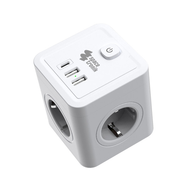 Listwa zasilająca 4xAC 2xUSB 1xUSB-C SPS-C03W 1049639
