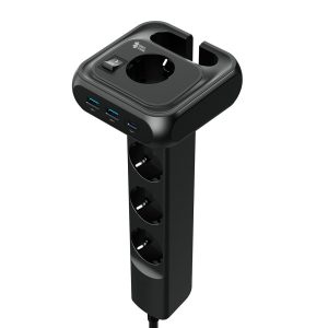 Listwa zasilająca 4xAC 2xUSB 1xUSB-C SPS-PS02B 1049634 Listwa zasilająca 4xAC 2xUSB 1xUSB-C SPS-PS02B 1049634